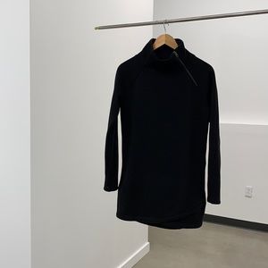 Athleta black fleece lined tunic - XS